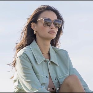 NWT! DIFF Eyewear Becky IV Crystal Brown Gradient